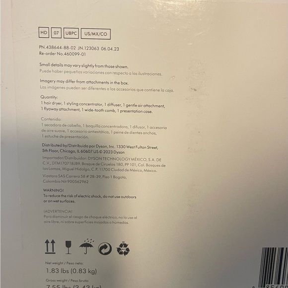 Dyson Supersonic Hair Dryer in Blue and Pink
Brand new in box 
Limited edition main image 5